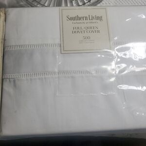 NWT Southern Living Full Queen Sateen Duvet Set Bundle 2 Comforter W/ Bundle Lot